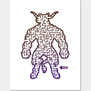 Inverterted Minotaur Posters and Art